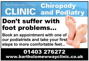 Chiropody Chiropodist Podiatrist care for Billingshurst Loxwood and surrounding areas