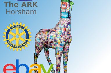 Keith the Giraffe SOLD on Ebay for charity Ark Horsham!!!